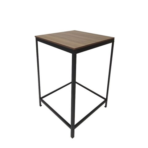 Mesa Alta 61x61cm Preto/Fosco