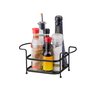 Porta Temperos Condimentos Suporte Aço Preto - Cód 08336 - 1