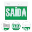 Ver imagem 2 de Placa Sinalizadora Saída de Emergência Verde Face Dupla