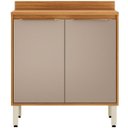 Ver imagem 1 de Balcão para Cozinha 80 Cm com Tampo 2 Portas Valena Cinamon/nude