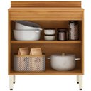 Ver imagem 2 de Balcão para Cozinha 80 Cm com Tampo 2 Portas Valena Cinamon/nude