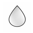 Ver imagem 4 de Espelho de Parede Decorativo Gota Preto 29x19cm Pendente Moderno com Corrente Sala Banheiro Luxo