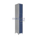 Ver imagem 1 de Armário Roupeiro De Aço Vestiário Academia 3 Portas Locker Azul Marinho