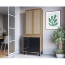 Ver imagem 1 de Cristaleira Duplo Tela 4 Portas 80X215Cm Paola Movris