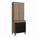 Ver imagem 3 de Cristaleira Duplo Tela 4 Portas 80X215Cm Paola Movris