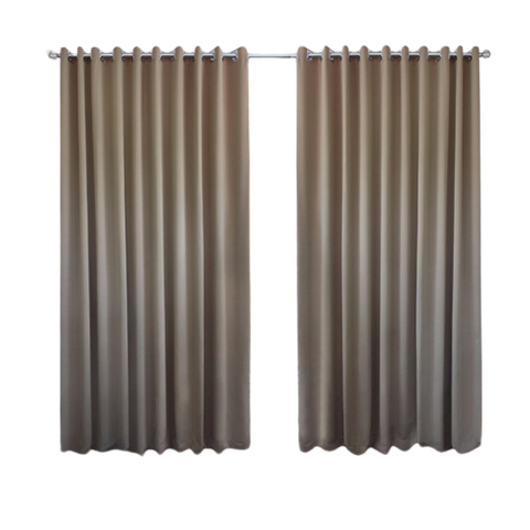 Cortina Blackout 100% Tecido 4,00x2,30 Para Trilho Suíço:Avelã