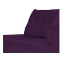 Ver imagem 5 de Recamier Azura 185cm com Almofada Lado Esquerdo Suede - ADJ Decor - Roxo