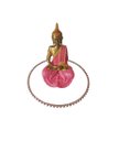 Ver imagem 1 de Enfeite Decoração Buda Pintura Metálica