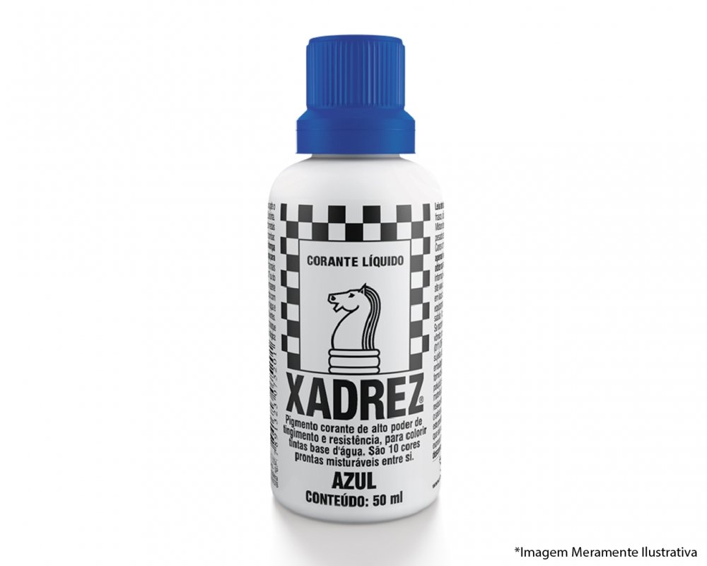 Corante Liq Xadrez Extra 50ml Azul C/12pcs