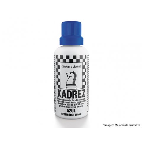 Corante Liq Xadrez Extra 50ml Azul C/12pcs