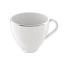 Ver imagem 2 de Xícara e Pires de Café Porcelana 100ml Tramontina Atena Branca Mesa Posta