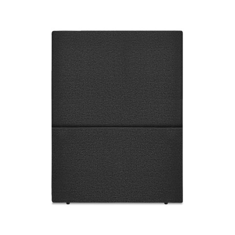 Cabeceira Estofada Solteiro Luna 90cm Linho Preto