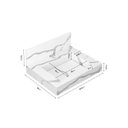 Ver imagem 4 de Lavatório em Porcelanato para Banheiro 50x22,2cm Top com Cuba Esculpida Yescasa Branco/Calacata