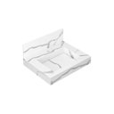 Ver imagem 3 de Lavatório em Porcelanato para Banheiro 50x22,2cm Top com Cuba Esculpida Yescasa Branco/Calacata