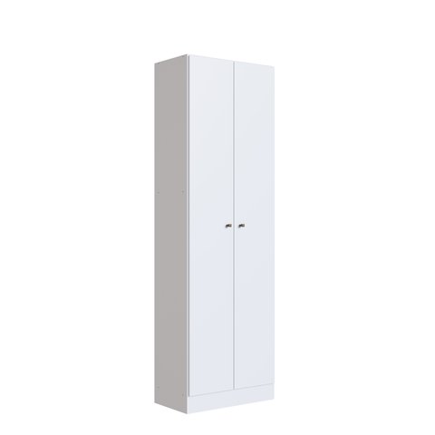 Armário Multiuso Sapateira 2 Porta 5 Prateleiras Xangai Branco
