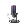 Microfone Profissional Gamer Usb Rgb Preto - Modelo Fifine A9 - 1