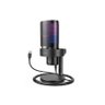 Microfone Profissional Gamer Usb Rgb Preto - Modelo Fifine A9 - 3