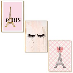 Kit 03 Placas Mdf Decoração Salão Estética Beleza Tam A4 Sb1 - 1