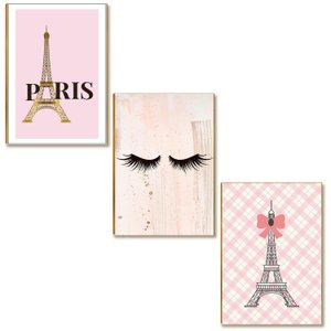 Kit 03 Placas Mdf Decoração Salão Estética Beleza Tam A4 Sb1