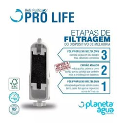 Kit 2 Refil Filtro Planeta Água Pró Life Soft Everest - 5