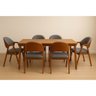 Kit 6 Cadeiras Luiza Sala de Jantar com Braço Madeira Maciça Movellu Home - 1