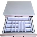 Ver imagem 3 de Balcão Gaveteiro Odontológico C/ 5 Gavetas - Armário Auxiliar