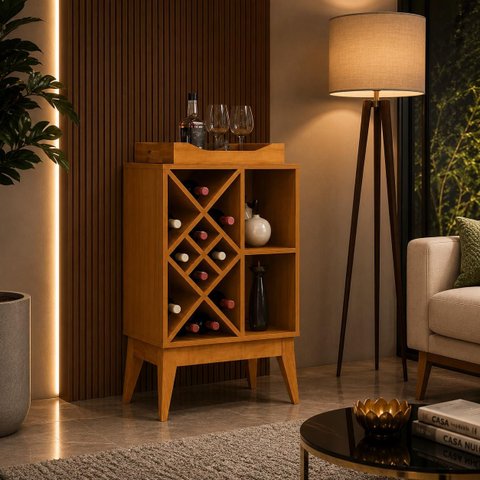 Bar Adega 50cm Bali Edn Cedro Moveis