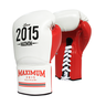 Luva Couro WLN - Profissional Cadarço - Cor Vermelho Maximum Fight Luva Profissional Maximum 10 oz - 1