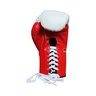 Luva Couro WLN - Profissional Cadarço - Cor Vermelho Maximum Fight Luva Profissional Maximum 10 oz - 2