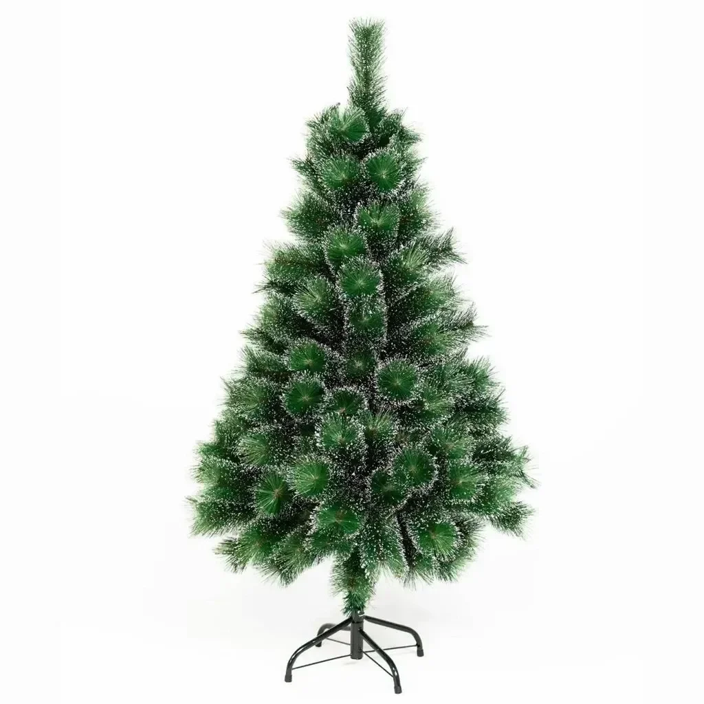 Arvore de Natal Pinheiro Nevada 1,2 Metros 90 Galhos com Enfeites