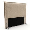 Ver imagem 1 de Cabeceira para Cama Box Casal Padrão Virella 140cm Moderna com Frame Bouclê Bege - Desk Design