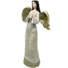 Estatueta Anjo Pombinha Branca Enfeite em Resina Natal 38cm - 3