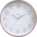 Ver imagem 1 de Relógio de Parede Dourado e Branco Silencioso Herweg 6853-318