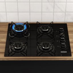 Cooktop 4 Bocas Essencial á Gás Bivolt Itatiaia Preto - 6 Cooktop 4 Bocas Essencial á Gás Bivolt Itatiaia Preto - 6