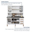 Ver imagem 6 de Kit de Cozinha Atenas 5 Portas 3 Gavetas - Kaiki Móveis Branco
