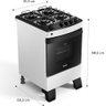 Fogão a Gás Cfo4zab 4 Bocas com Mesa Esmaltada, Branco Consul - 12