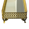Bandeja Retangular Dourado -7x40x14cm - Bandeja de Luxo para Decoração de Ambientes - 5
