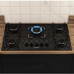 Cooktop 5 Bocas Essencial á Gás Bivolt Itatiaia Preto - 2