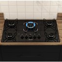 Ver imagem 2 de Cooktop 5 Bocas Essencial á Gás Bivolt Itatiaia Preto