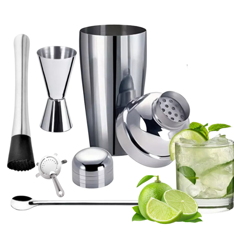 Kit Coqueteleira Aço Inox Bartender 04 Peças Drinks Coquetéis - 3