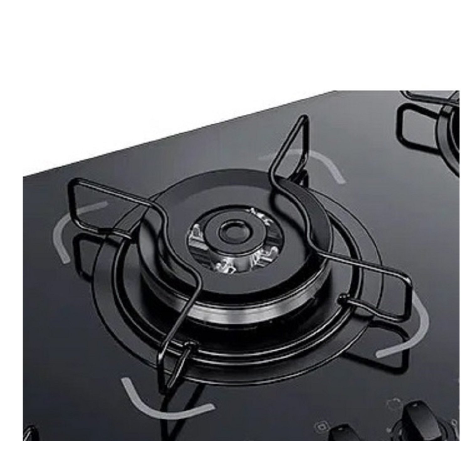 Cooktop 5 Bocas Essencial á Gás Tripla Chama Bivolt Itatiaia Preto - 3