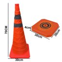 Ver imagem 2 de Cone Retratil Flexivel Kit 26 Uni Sinalizaçao Estrada Dobravel Alerta Obra Rodovia Segurança Emergen