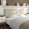 Cabeceira Cama Box Casal Queen Painel Estofada 1,6m: Bege - 1