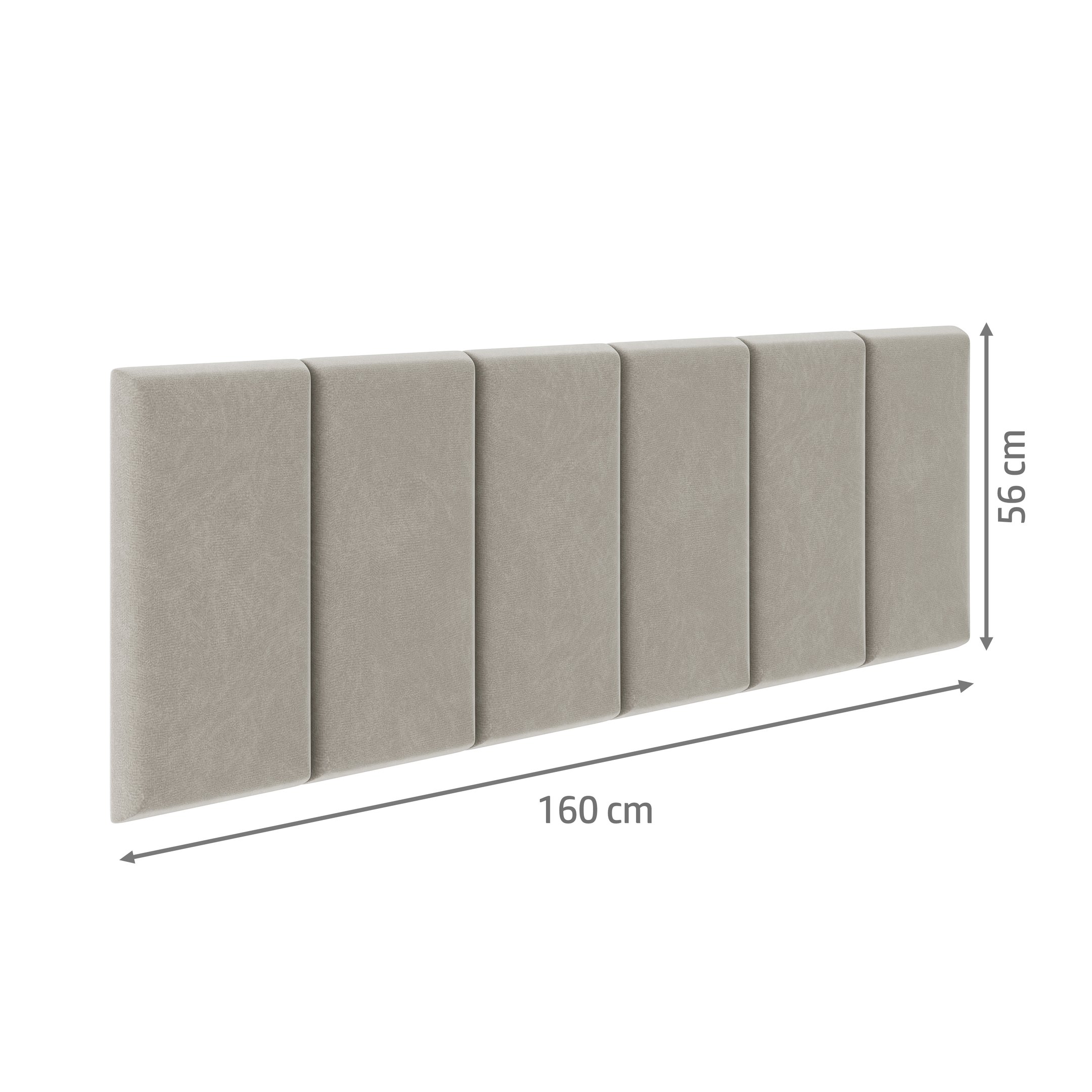 Cabeceira Cama Box Casal Queen Painel Estofada 1,6m: Bege - 4