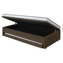 Ver imagem 4 de Cama Box Conjugada Solteiro 88x188 c/ Baú e Cama Auxiliar Maya Marrom