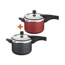 Ver imagem 1 de KIT - 2 Panelas de Pressão 4,5 Vancouver 1 Grafite + 1 Vermelha - Tramontina