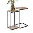 Ver imagem 2 de Mesa Lateral Sofá de Madeira Auxiliares Industrial Aurora