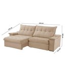 Ver imagem 3 de Sofá Lua Linho 02 Módulos 80 Cm B25cm Meu Sofá Online A226 Linho Bege