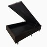 Base Cama Box com Baú Solteiro, Queen, Casal, King Corino Marrom - Marrom - Casal - 7
