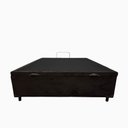 Ver imagem 3 de Base Cama Box com Baú Solteiro, Queen, Casal, King Corino Marrom - Marrom - Casal